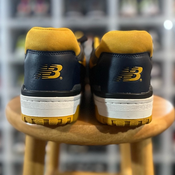 New Balance 550 Navy and Yellow